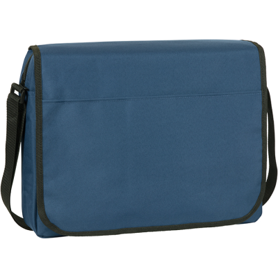 WHITFIELD ECO RECYCLED MESSENGER BUSINESS BAG in Blue Navy