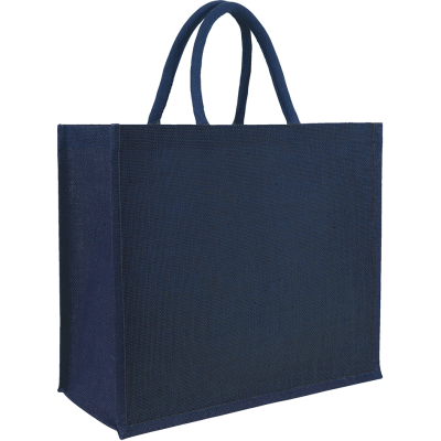 YALDING ECO JUTE SHOPPER TOTE in Blue Navy