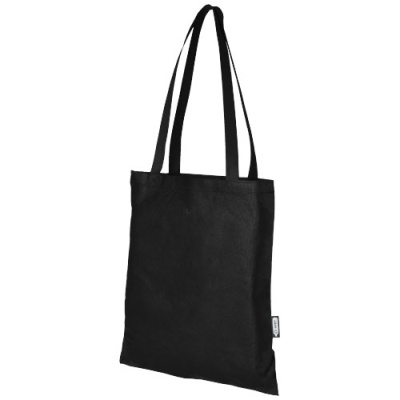 ZEUS GRS RECYCLED NON-WOVEN CONVENTION TOTE BAG 6L in Solid Black