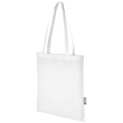 ZEUS GRS RECYCLED NON-WOVEN CONVENTION TOTE BAG 6L in White