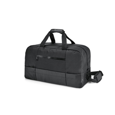 ZIPPERS SPORTS EXECUTIVE SPORTS BAG in 840D Jacquard & 300D in Black