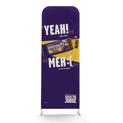 SOFT TOUCH STRAIGHT FABRIC DISPLAY - 850MM