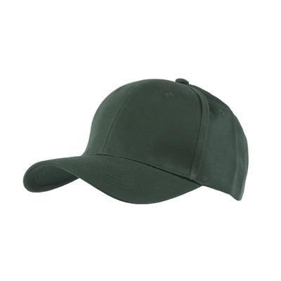 100% BRUSHED COTTON 6 PANEL CHILDRENS BASEBALL CAP in Dark Green