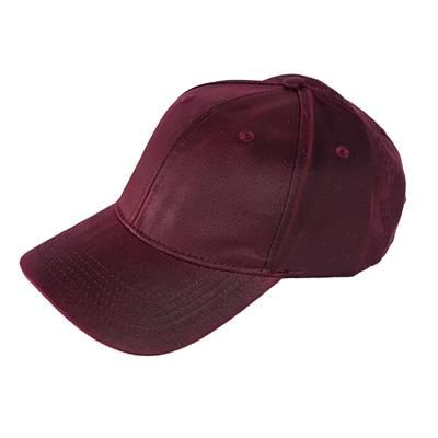 100% OILED COTTON 6 PANEL BASEBALL CAP in Maroon