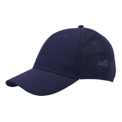 100% POLYESTER 5 PANEL BASEBALL CAP in Navy