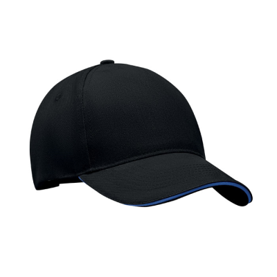 5 PANEL BASEBALL CAP in Black