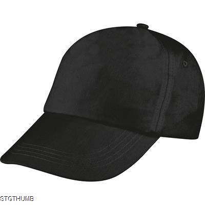 5-PANEL CLASSIC BASEBALL CAP in Black