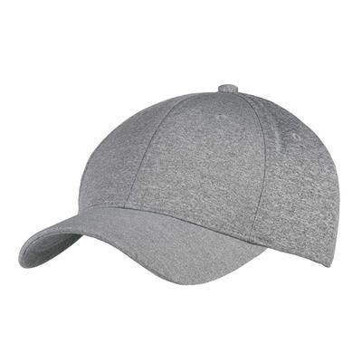 6 PANEL 100% POLY SPANDEX JERSEY CAP in Grey