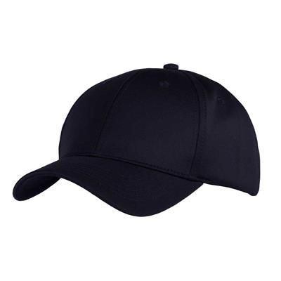 6 PANEL 100% POLY SPANDEX JERSEY CAP in Navy