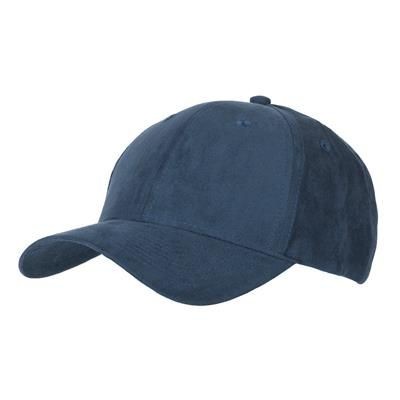 6 PANEL FAUX SUEDE POLYESTER CAP in Teal Green