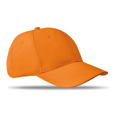 6 PANELS BASEBALL CAP in Orange