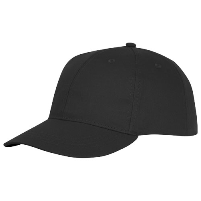 ARES 6 PANEL CAP in Solid Black