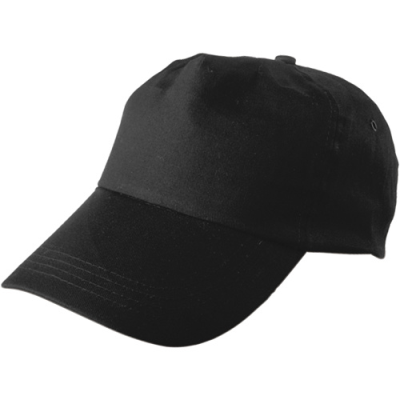 BASEBALL CAP, COTTON TWILL in Black