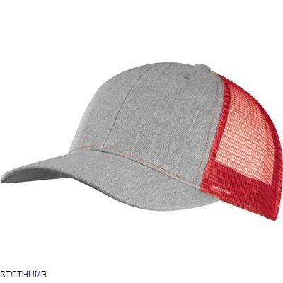 BASEBALL CAP with Net in Red