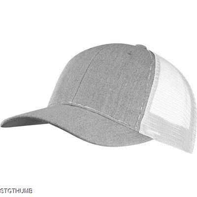 BASEBALL CAP with Net in White