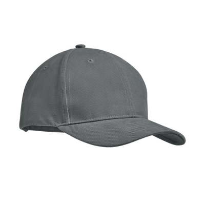 BRUSHED HEAVY COTTON 6 PANEL BA in Grey