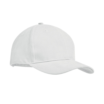 BRUSHED HEAVY COTTON 6 PANEL BA in White