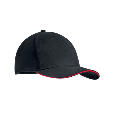 BRUSHED HEAVY COTTON 6 PANEL SA in Red