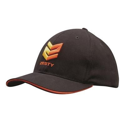 BRUSHED HEAVY COTTON with Sandwich Trim Baseball Cap