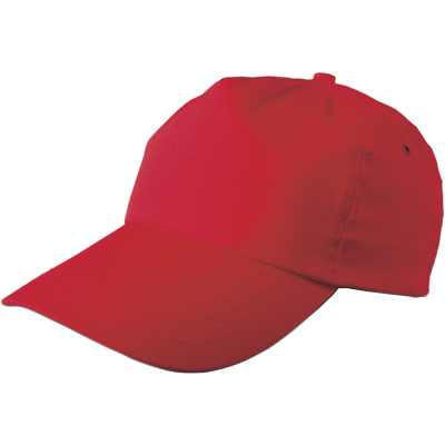 CAP, COTTON TWILL in Red