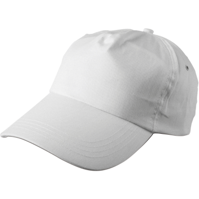 CAP, COTTON TWILL in White