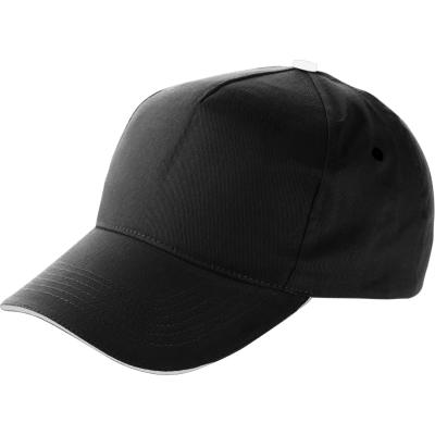 CAP with Sandwich Peak in Black