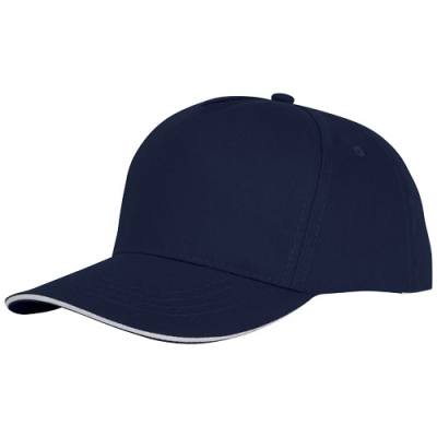 CETO 5 PANEL SANDWICH CAP in Navy