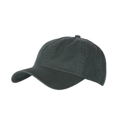 COTTON 6 PANEL BASEBALL CAP in Forest Green