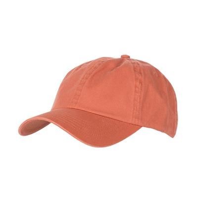 COTTON 6 PANEL BASEBALL CAP in Pumpkin