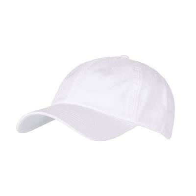 COTTON 6 PANEL BASEBALL CAP in White