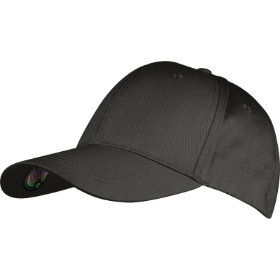 CRISMA BASEBALL CAP MADE FROM RECYCLED COTTON in Black