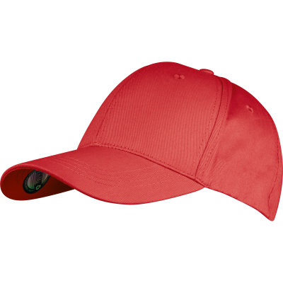 CRISMA BASEBALL CAP MADE FROM RECYCLED COTTON in Red