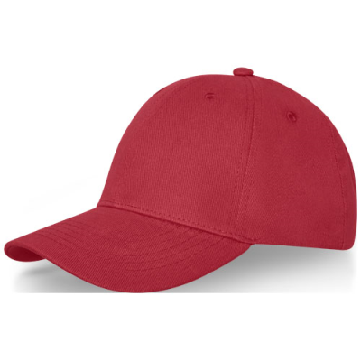 DAVIS 6 PANEL CAP in Red