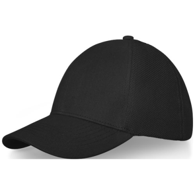 DRAKE 6 PANEL TRUCKER CAP in Solid Black