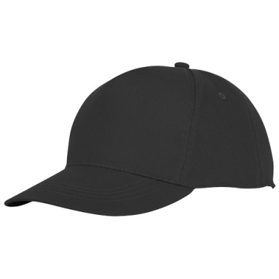 HADES 5 PANEL CAP in Solid Black