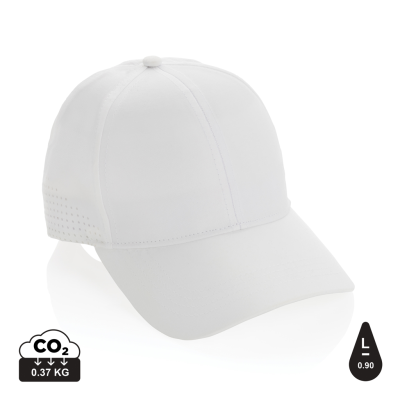 IMPACT AWARE™ RPET 6 PANEL SPORTS CAP in White