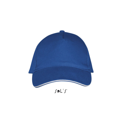 LONG BEACH FIVE PANEL CAP in Blue