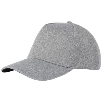 MANU 5 PANEL STRETCH CAP in Heather Grey