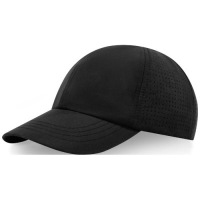 MICA 6 PANEL GRS RECYCLED COOL FIT CAP in Solid Black