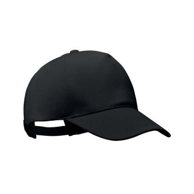 ORGANIC COTTON BASEBALL CAP in Black