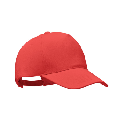 ORGANIC COTTON BASEBALL CAP in Red