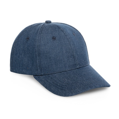 PHOEBE DENIM, COTTON AND POLYESTER CAP (300 G & M²) in Blue