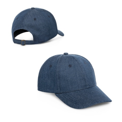 PHOEBE DENIM, COTTON AND POLYESTER CAP