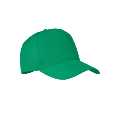 RPET 5 PANEL BASEBALL CAP in Green