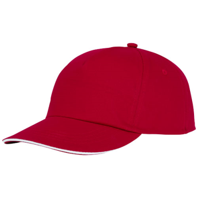 STYX 5 PANEL SANDWICH CAP in Red