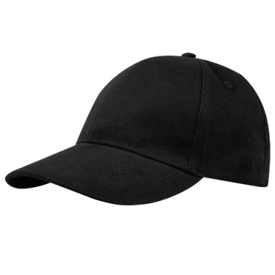 TRONA 6 PANEL GRS RECYCLED CAP in Solid Black