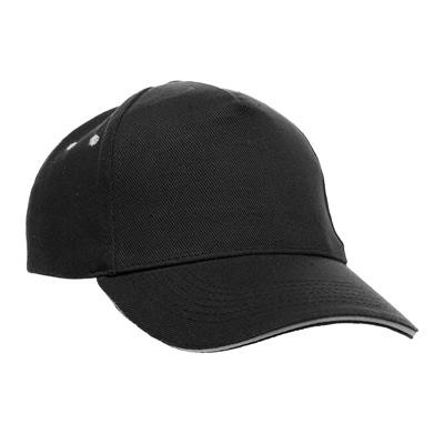 ULTIMATE SANDWICH PEAK 5 PANEL CAP In Black