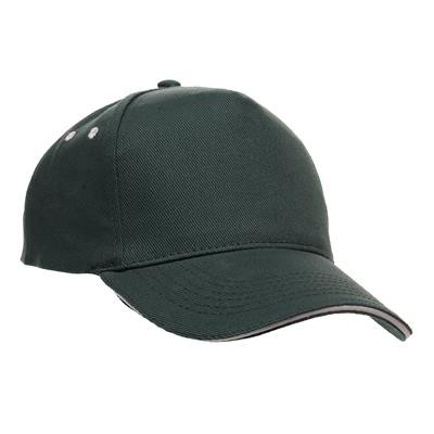 ULTIMATE SANDWICH PEAK 5 PANEL CAP In Bottle Green