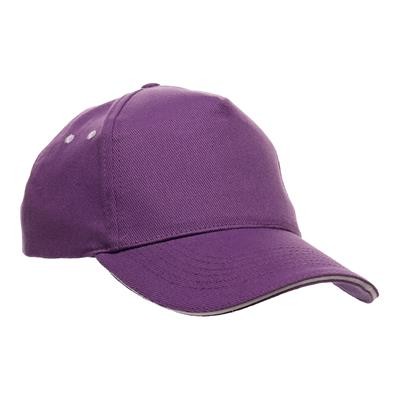 ULTIMATE SANDWICH PEAK 5 PANEL CAP In Purple