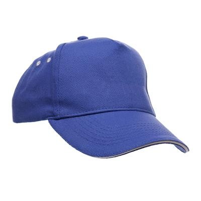 ULTIMATE SANDWICH PEAK 5 PANEL CAP In Royal Blue